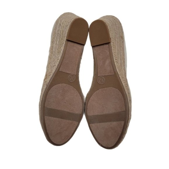 Merona Ivory Metallic Round Toe Slip-on Espadrille Wedge - Picture 5 of 11